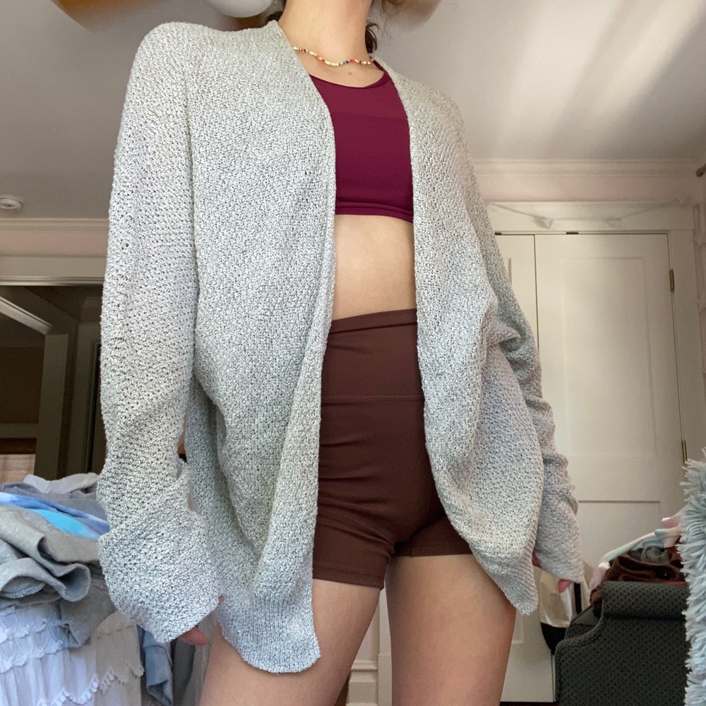 urban outfitters gray knit cardigan